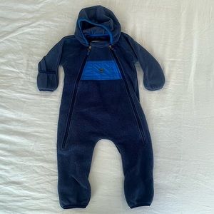 MEC Blue Fleece Bunting Suit 12 M